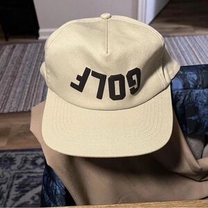 Golf Wang Upside Down Puff Print ‘GOLF’ Logo SeaFoam Green SnapBack Cap